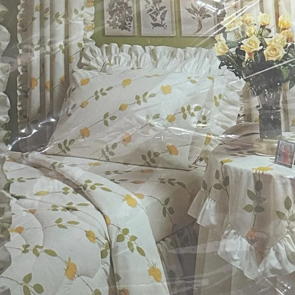 Vintage CHRISTIAN DIOR Wamsutta THE DIOR ROSE Single Twin Flat Sheet